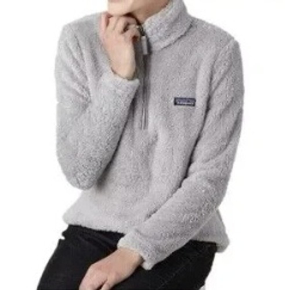 Patagonia Los Gatos 1/4 Zip Fleece Pullover‎ Salt Grey SGRY 25235 Womens Small